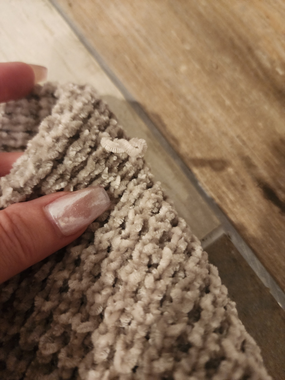 Altar'd State Chunky Knit Beige Cropped Sweater - Picture 3 of 7